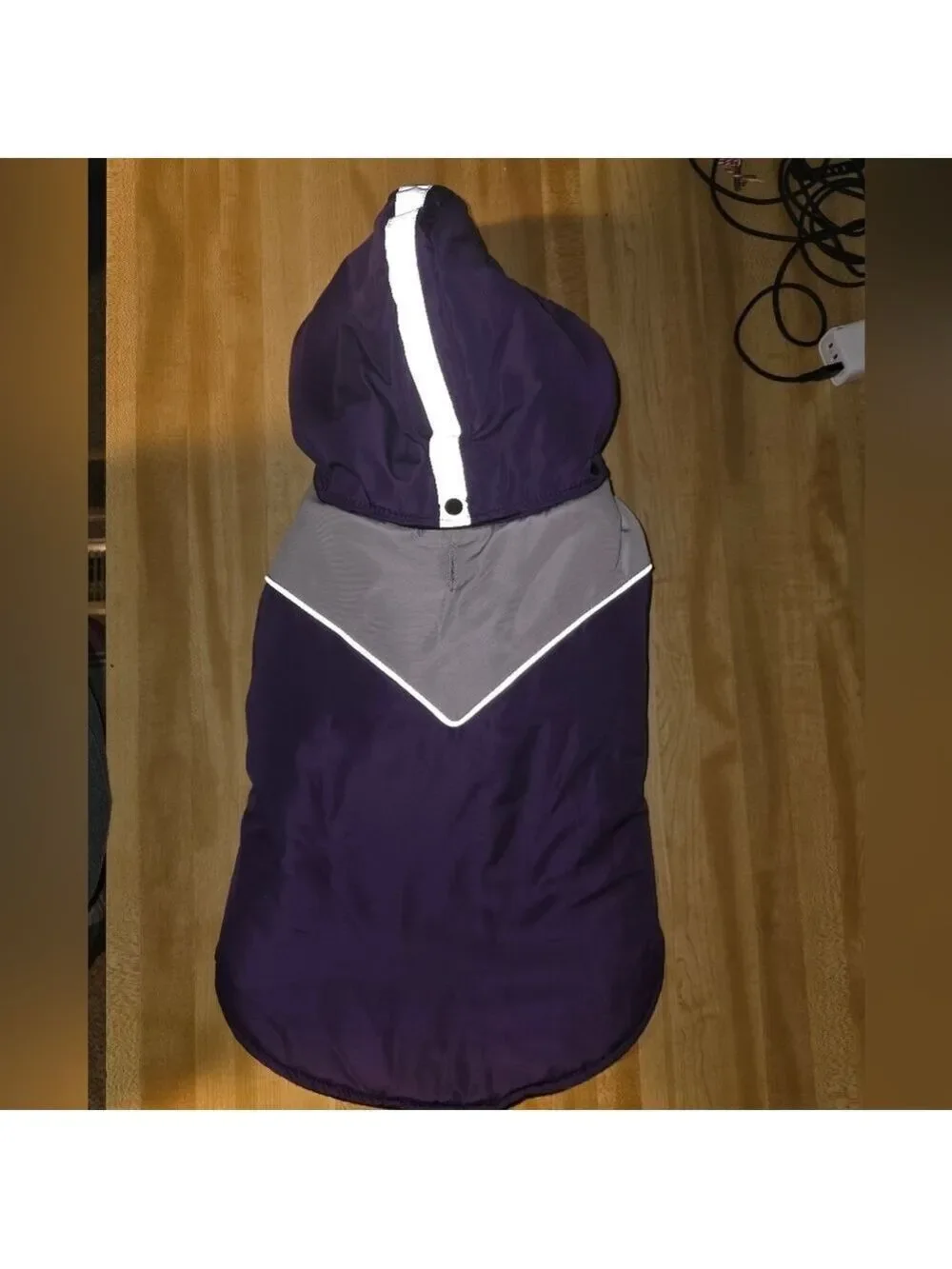 Dog Jacket Large Purple Gray #DGC11